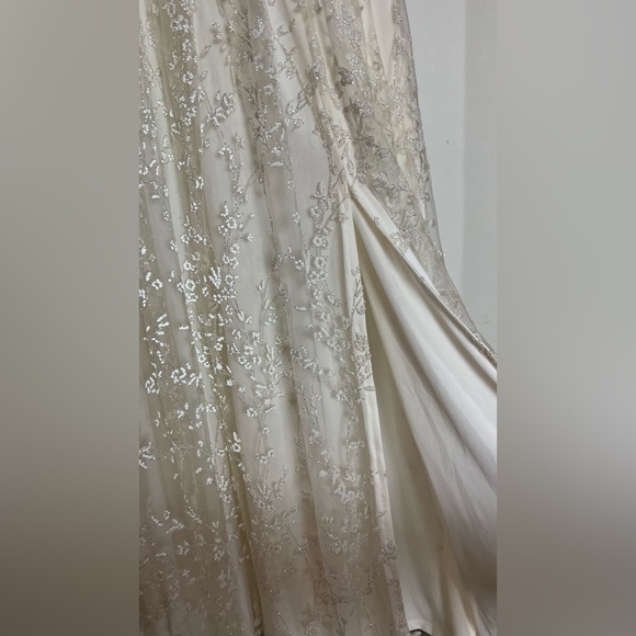 (White) Arline shimmer gown (Baltic Born) - Picture 10 of 14